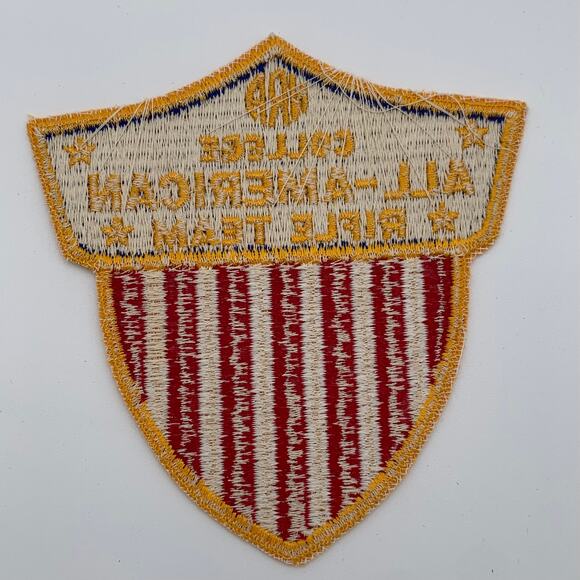 NRA National Rifle Association College All-American Rifle Team Patch 70s Vintage - Picture 2 of 2